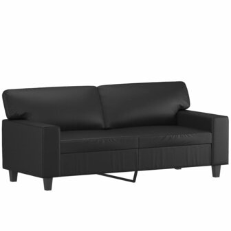 2-delige Loungeset met kussens kunstleer zwart 8721012068919 4