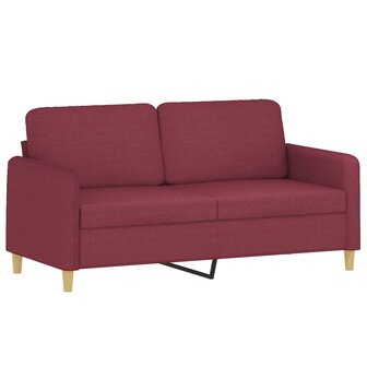 2-delige Loungeset met kussens stof wijnrood 8721012070592 4