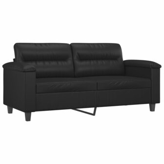 2-delige Loungeset met kussens kunstleer zwart 8721012073296 4