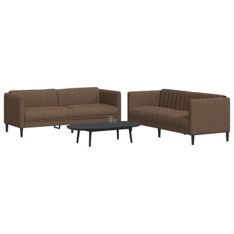 2-delige Loungeset stof bruin 8721012289376 1