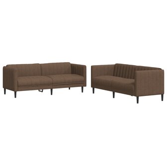 2-delige Loungeset stof bruin 8721012289376 2