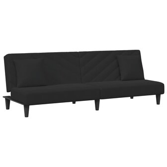 2-delige Loungeset met kussens fluweel zwart 8721012453678 4