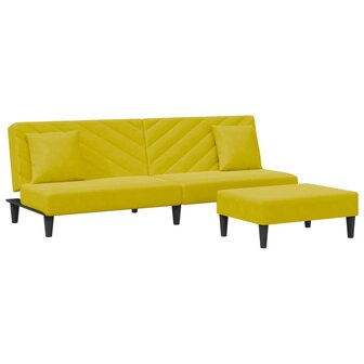 2-delige Loungeset met kussens fluweel geel 8721012453685 2