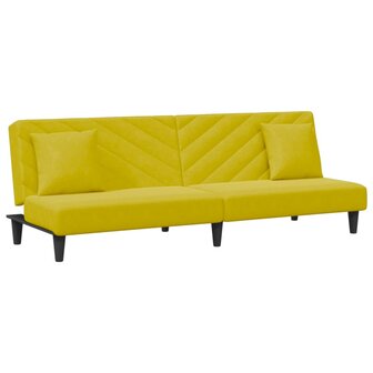 2-delige Loungeset met kussens fluweel geel 8721012453685 4