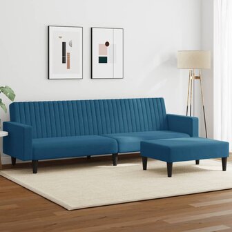 2-delige Loungeset fluweel blauw 8721012453814 1