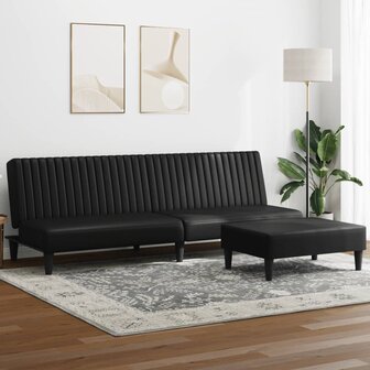 2-delige Loungeset kunstleer zwart 8721012453876 1