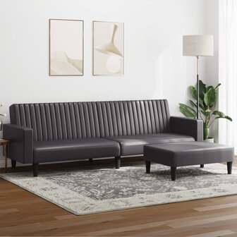 2-delige Loungeset kunstleer grijs 8721012453913 1