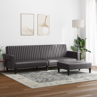 2-delige Loungeset kunstleer grijs 8721012453913 3