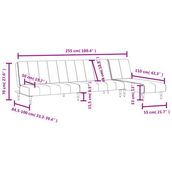 2-delige Loungeset fluweel donkergroen 8721012453999 11