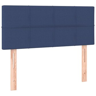 Boxspring met matras en LED stof blauw 90x200 cm 8720287366553 7