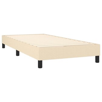 Boxspring met matras en LED stof cr&egrave;mekleurig 80x200 cm 8720287367185 5