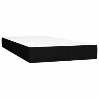 Boxspring met matras en LED stof zwart 90x200 cm 8720287367314 6