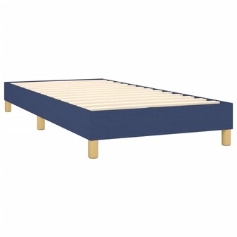 Boxspring met matras en LED stof blauw 80x200 cm 8720287370390 5