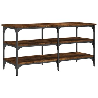 Schoenenbankje 100x38,5x49 cm bewerkt hout gerookt eikenkleurig 8721012340961 7