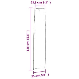 Parasolhoezen 2 st 136x25/23,5 cm 420D oxford stof 8721012085343 11