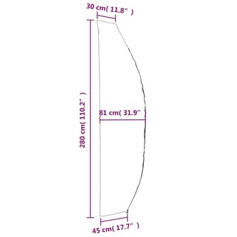 Parasolhoezen 2 st 280x30/81/45 cm 420D oxford stof 8721012085350 11