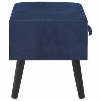 Nachtkastje 40x35x40 cm fluweel blauw 8718475731566 5