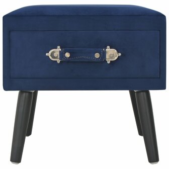 Nachtkastjes 2 st 40x35x40 cm fluweel blauw 8719883606750 5