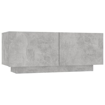 Nachtkastje 100x35x40 cm spaanplaat betongrijs 8720286640517 2