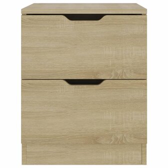 Nachtkastjes 2 st 40x40x50 cm bewerkt hout sonoma eikenkleurig 8720286343289 4