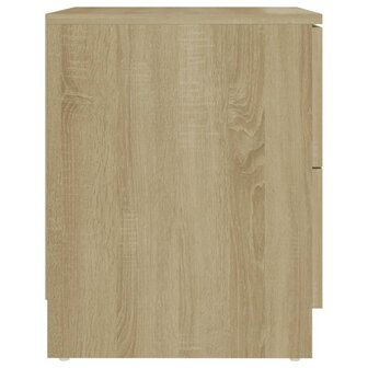 Nachtkastjes 2 st 40x40x50 cm bewerkt hout sonoma eikenkleurig 8720286343289 5