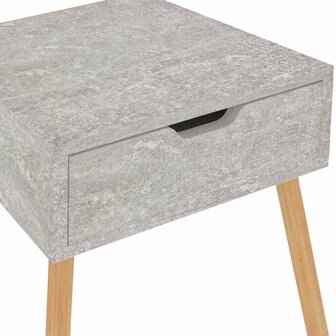 Nachtkastjes 2 st 40x40x56 cm bewerkt hout betongrijs 8720286344026 9