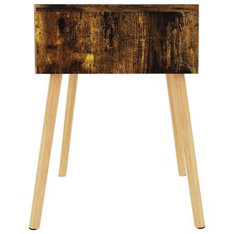 Nachtkastje 40x40x56 cm bewerkt hout gerookt eikenkleurig 8720286344095 4