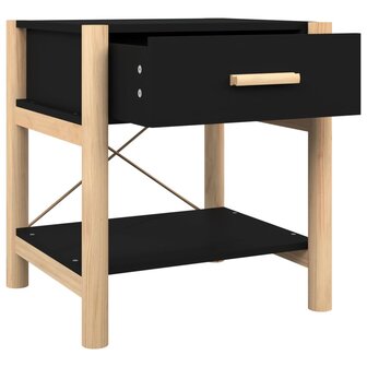 Nachtkastjes 2 st 42x38x45 cm bewerkt hout zwart 8720287102809 8