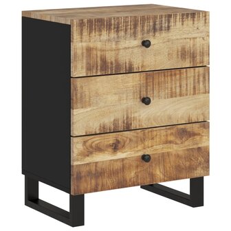 Nachtkastje 50x33x62 cm massief mangohout en bewerkt hout 8720845578794 2