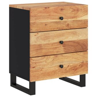 Nachtkastje 50x33x62 cm massief acaciahout en bewerkt hout 8720845578800 11