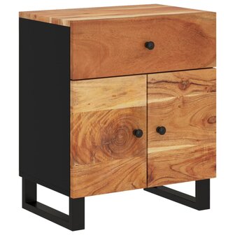 Nachtkastje 50x33x60 cm massief acaciahout en bewerkt hout 8720845578886 12