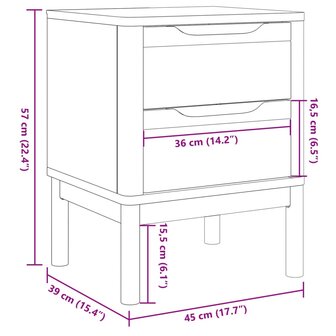 Nachtkastje 45x39x57 cm massief grenenhout wasbruin 8721012215191 10