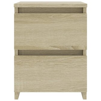 Nachtkastjes 2 st 30x30x40 cm bewerkt hout sonoma eikenkleurig 8719883739175 5