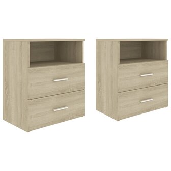 Nachtkastjes 2 st 50x32x60 cm sonoma eikenkleurig 8720286586853 2