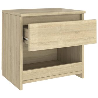 Nachtkastje 40x30x39 cm bewerkt hout sonoma eikenkleurig 8720286352953 6