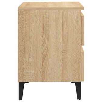 Nachtkastjes 2 st 40x35x50 cm bewerkt hout sonoma eikenkleurig 8720286356852 5