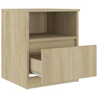 Nachtkastjes 2 st 40x40x50 cm bewerkt hout sonoma eikenkleurig 8720286557693 6