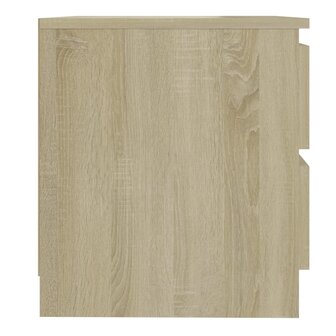 Nachtkastje 50x39x43,5 cm bewerkt hout sonoma eikenkleurig 8720286558041 4