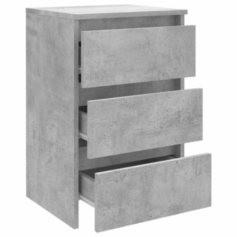 Nachtkastjes 2 st 40x35x62,5 cm bewerkt hout betongrijs 8720286558256 6