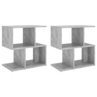 Nachtkastjes 2 st 50x30x51,5 cm bewerkt hout betongrijs 8720286558799 2