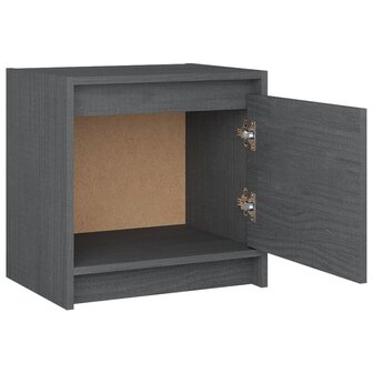 Nachtkastjes 2st 40x30,5x40 cm massief grenenhout grijs 8720286608180 7