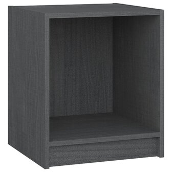 Nachtkastjes 2st 35,5x33,5x41,5 cm massief grenenhout grijs 8720286772539 5