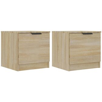 Nachtkastjes 2 st 40x39x40 cm sonoma eikenkleurig 8720286965092 2