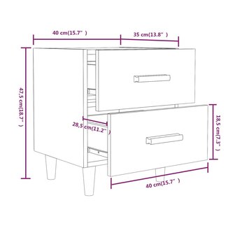 Nachtkastje 40x35x47,5 cm betongrijs 8720286971512 7