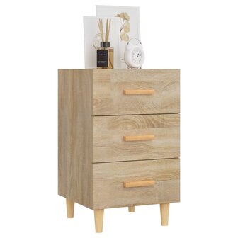 Nachtkastje 40x40x66 cm bewerkt hout sonoma eikenkleurig 8720286972076 7