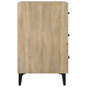 Nachtkastje 40x40x66 cm bewerkt hout sonoma eikenkleurig 8720286972120 4