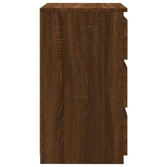 Nachtkastje 40x35x62,5 cm bewerkt hout bruin eikenkleur 8720286932377 5