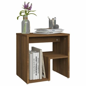 Nachtkastjes 2 st 40x30x40 cm bewerkt hout bruin eikenkleur 8720286932445 7