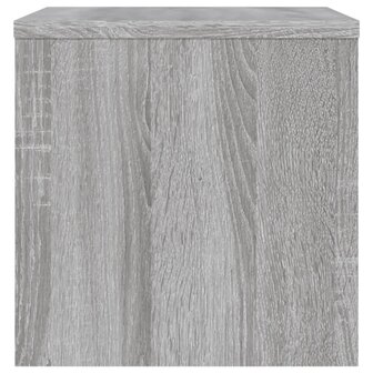 Nachtkastje 40x30x30 cm bewerkt hout grijs sonoma eikenkleurig 8720286975015 5