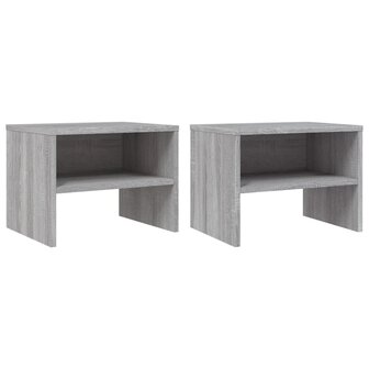 Nachtkastjes 2 st 40x30x30 cm bewerkt hout grijs sonoma eiken 8720286975022 2